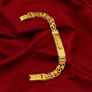 Luxury 24K 9999 Pure Gold real gold Brave buckle bracelet men's and women's bracelet